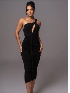 Black Jess Ruch Dress Top - Black